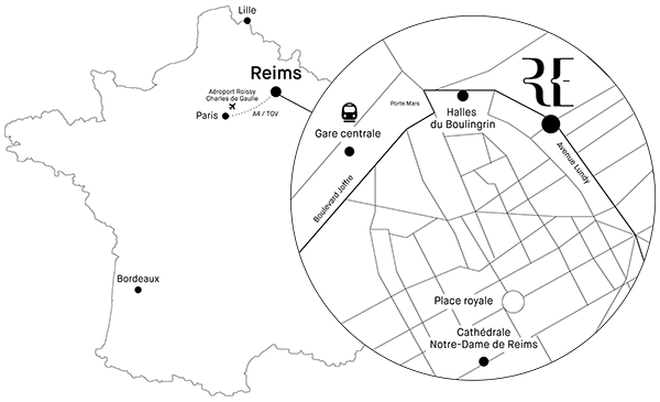 Plan d'accès à la Résidence Eisenhower